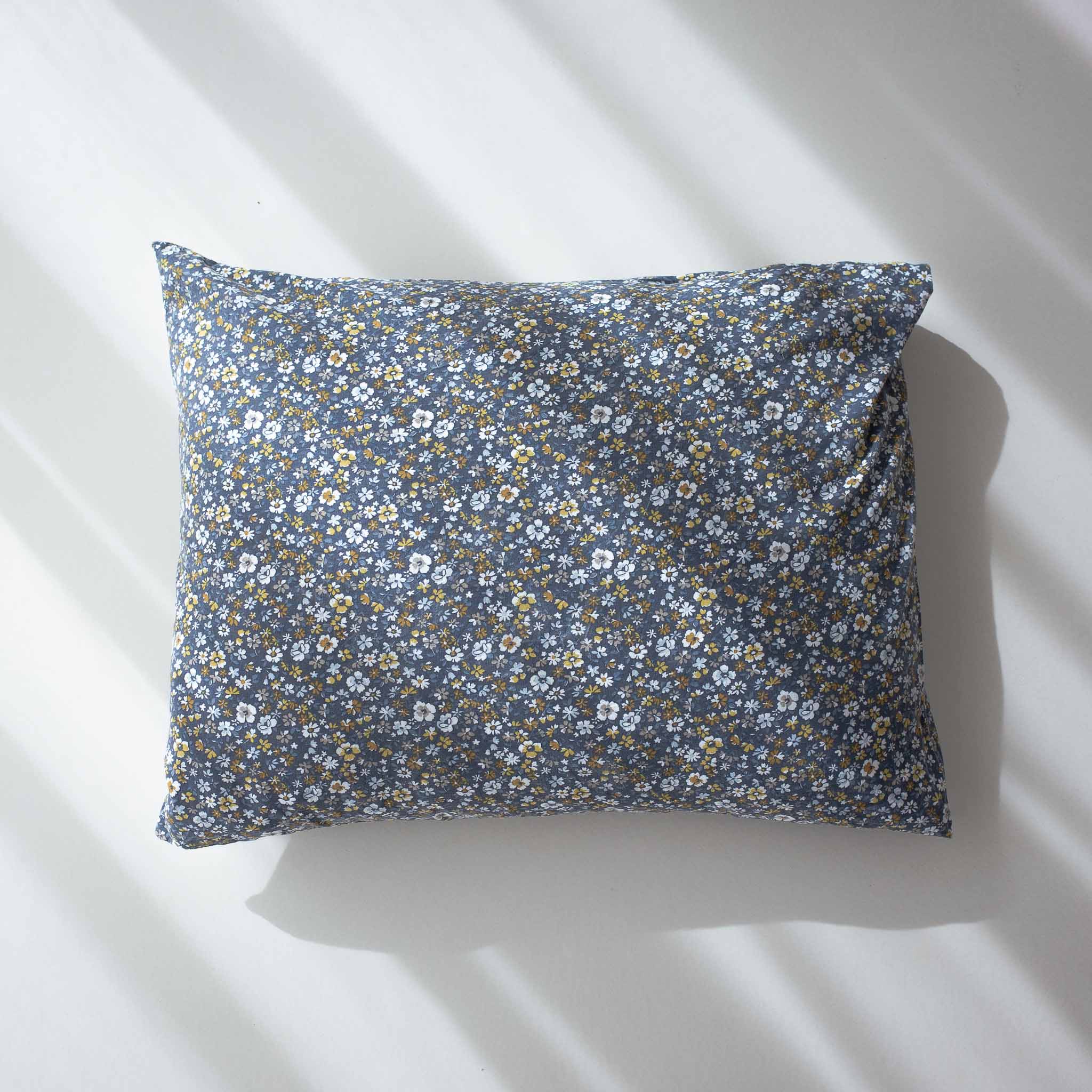 Pillow Case - Flowery Blue - Sale